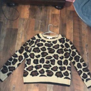 Leopard print sweater